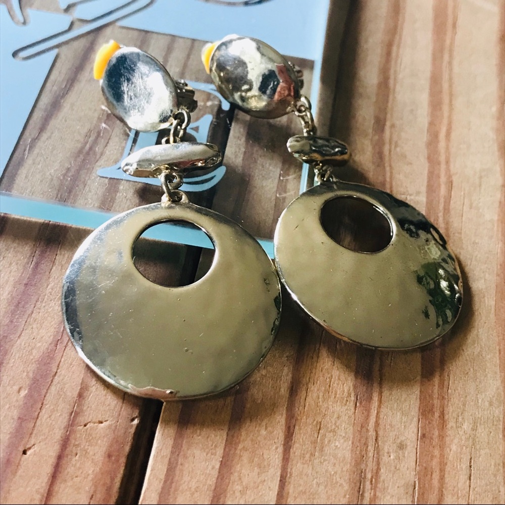Gold Tone Clip On Earrings